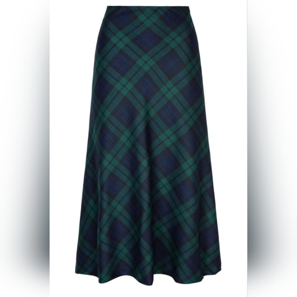 Basic Editions Plaid A-Line Skirt Size 6 - Picture 1 of 7